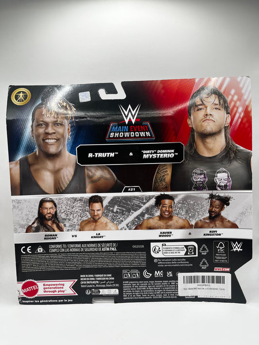 Zestaw R-Truth & "Dirty" Dominik Mysterio WWE Main Event Showdown Series #21 (2-Pack)