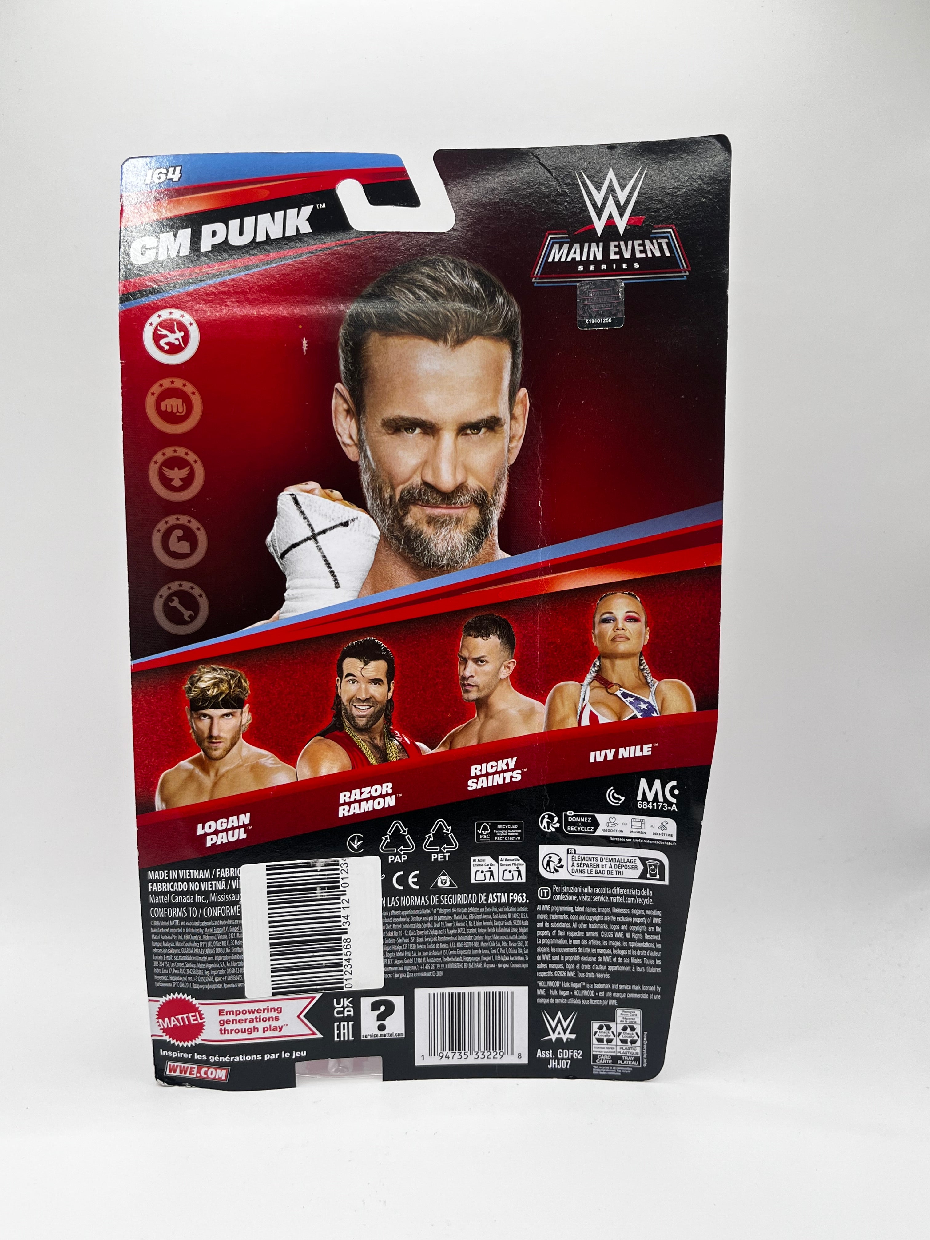 Figurka CM Punk WWE Main Event Series #164