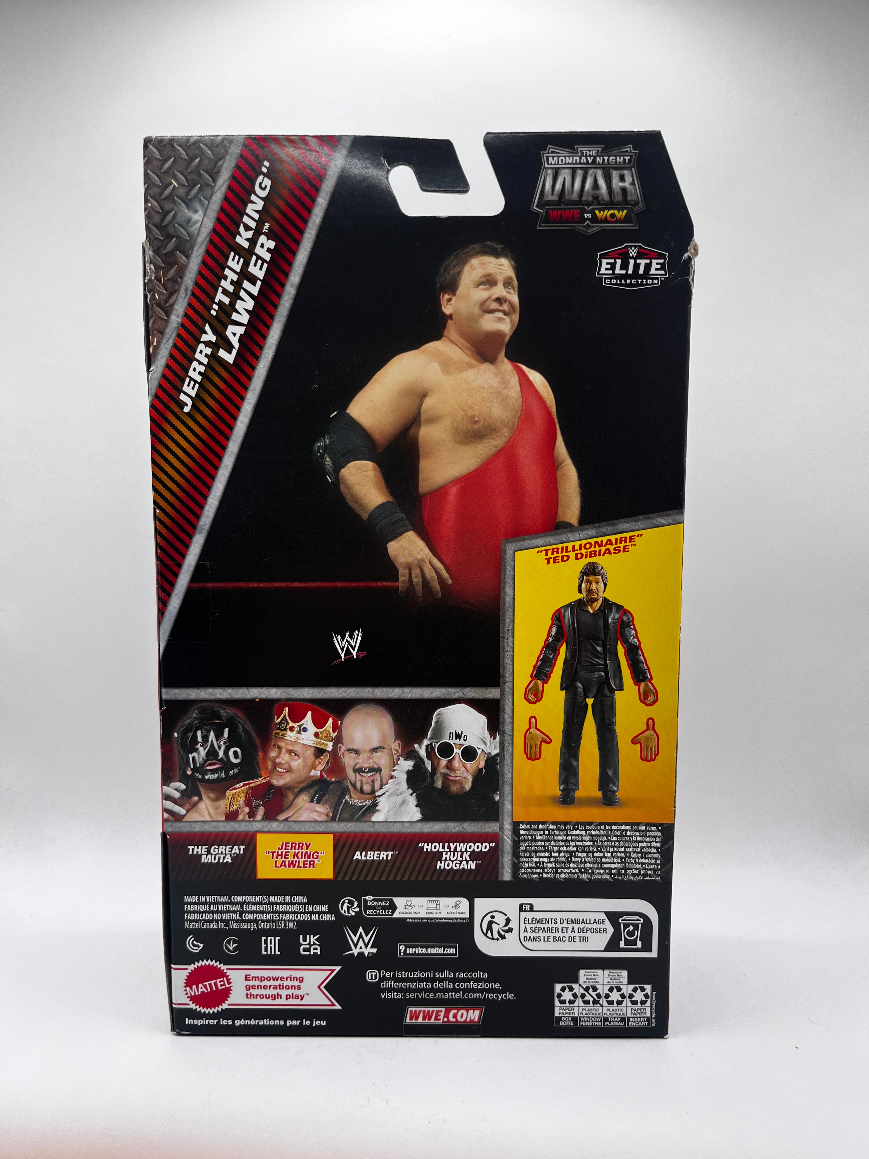 Figurka Jerry "The King" Lawler WWE Monday Night War Elite Collection Series #7