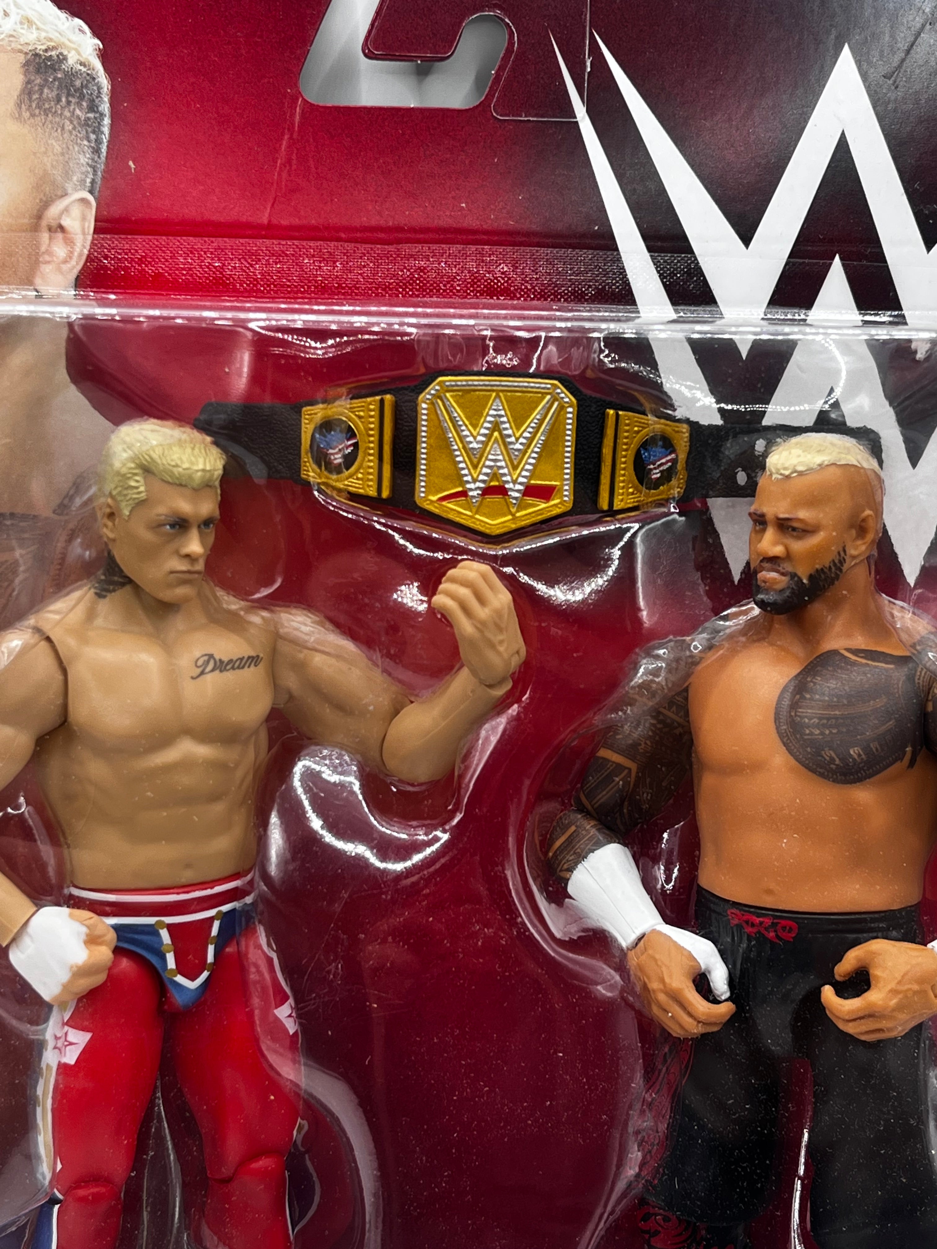 Zestaw "The American Nightmare" Cody Rhodes vs Solo Sikoa WWE Main Event Showdown Series #24 (2-Pack)