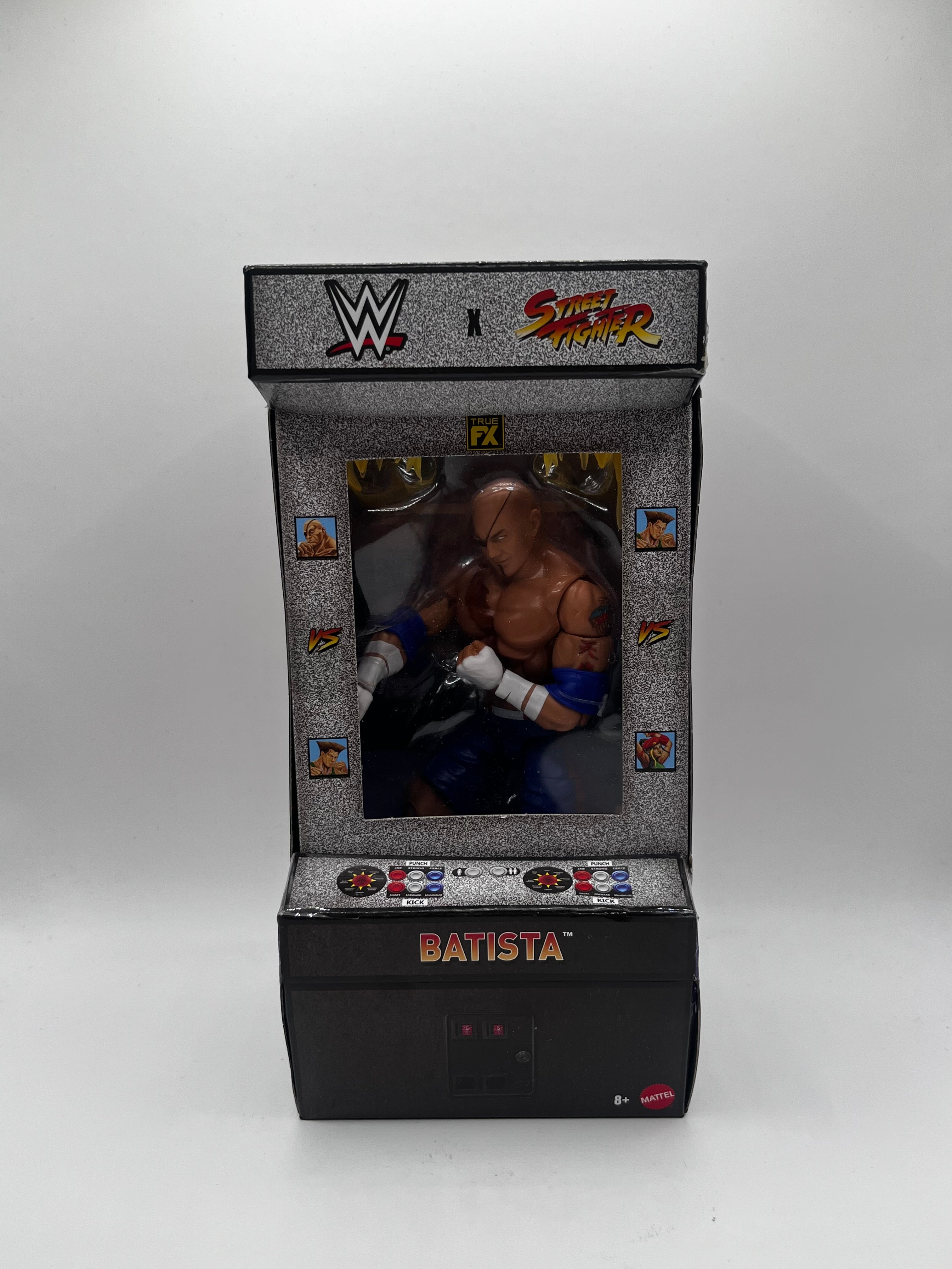 Figurka Batista as Sagat WWE Elite Collection x Street Fighter Series #2