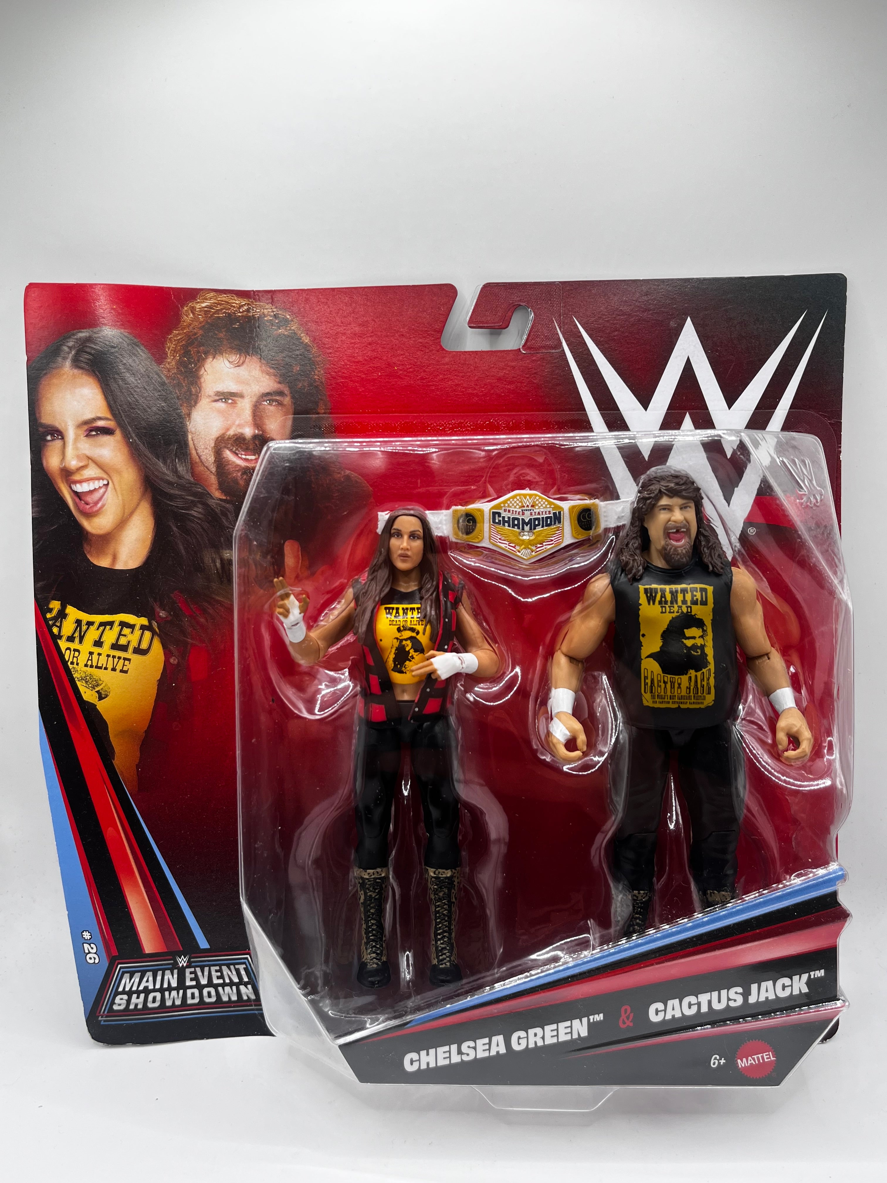 Figurki Chelsea Green & Cactus Jack WWE Main Event Showdown Series #26 (2-Pack)