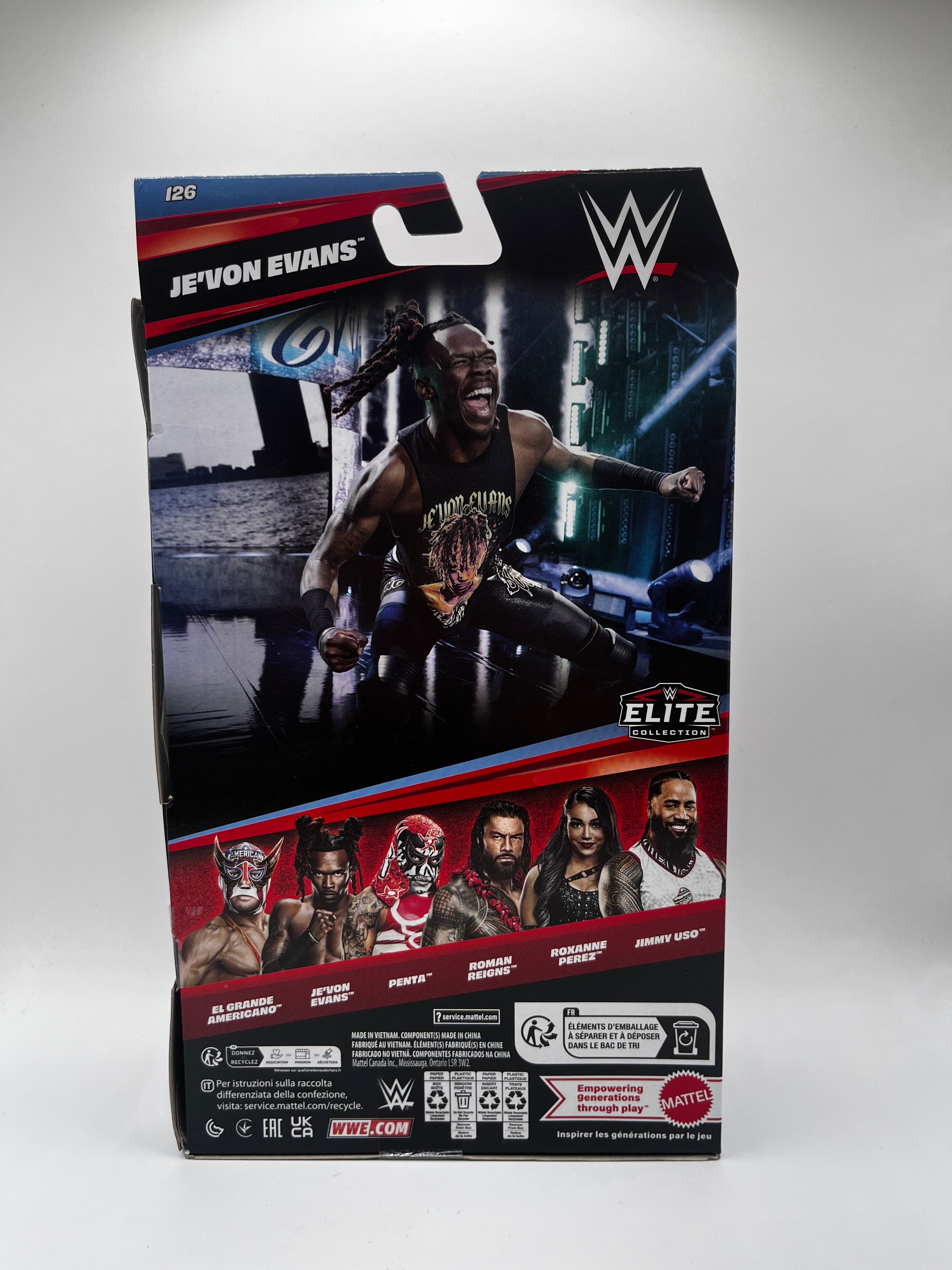 Figurka Je’Von Evans WWE Elite Collection Series #126