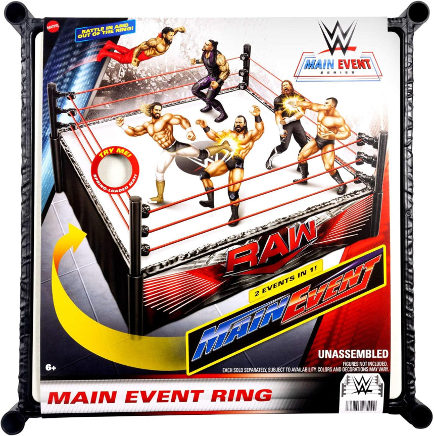 WWE Main Event Ring Zestaw i naklejki Main Event & RAW, JDJ20