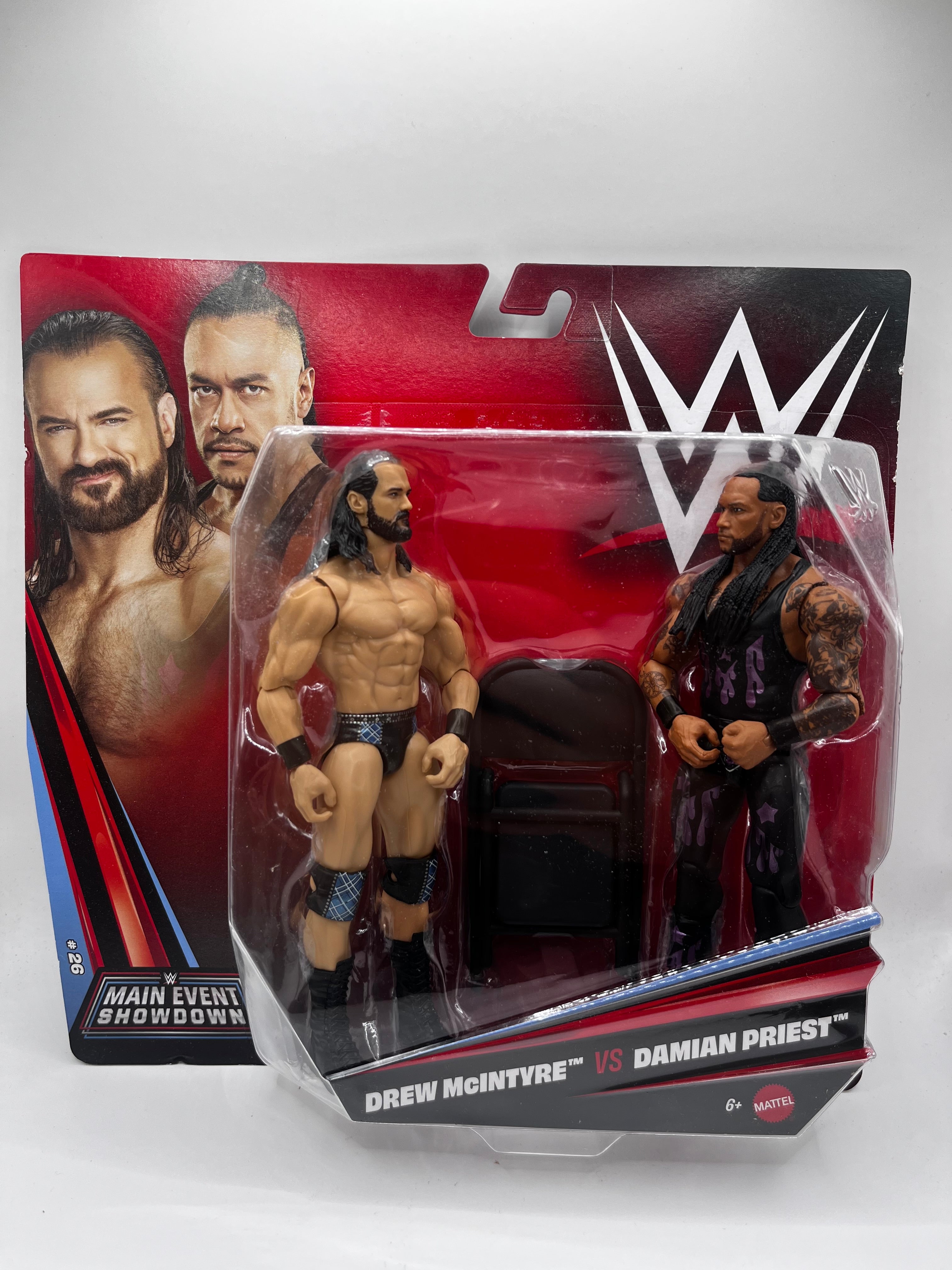 Figurki Drew McIntyre vs Damian Priest WWE Main Event Showdown Series #26 (2-Pack)