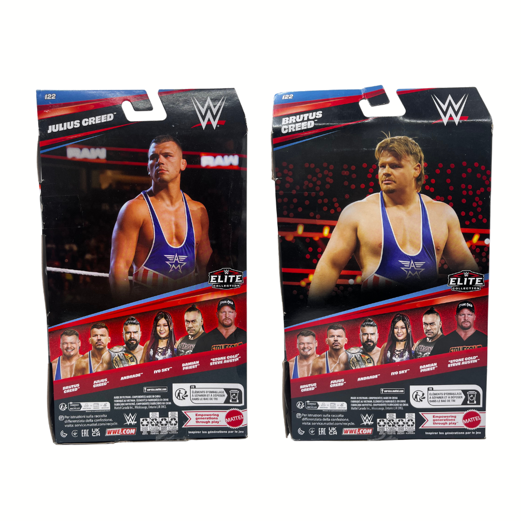 2-PACK Julius Creed & Brutus Creed WWE Elite Collection Series #122