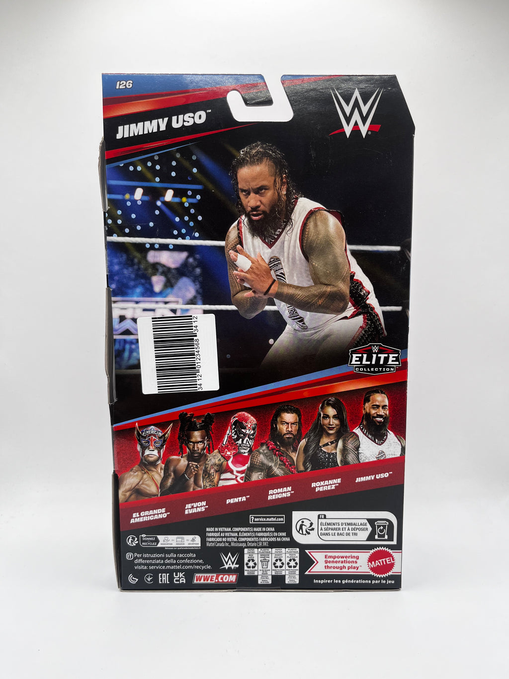 Figurka Jimmy Uso WWE Elite Collection Series #126