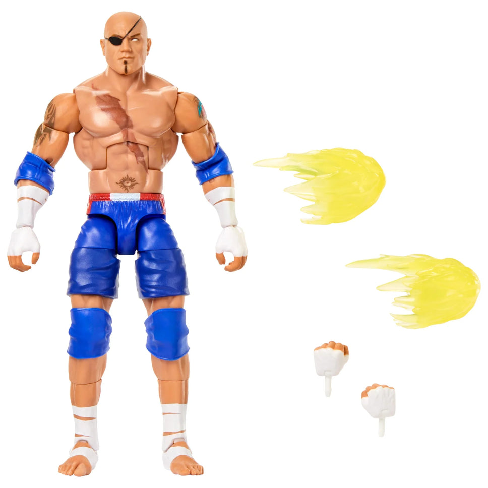 Figurka Batista as Sagat WWE Elite Collection x Street Fighter Series #2